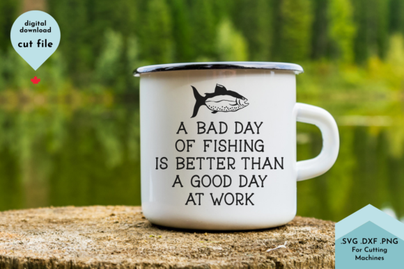 Funny Fishing SVG Cut File Review