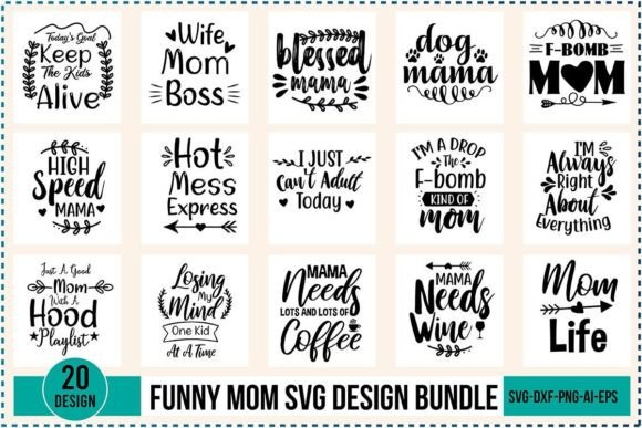 Funny Mom Svg DESIGN BUNDLE Review