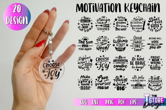 Motivational Quotes Keychain SVG Funny Review
